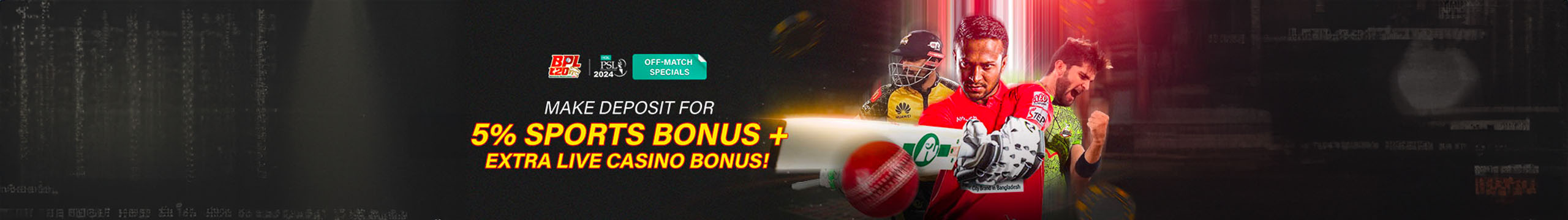 baji999.dev 5% Sports Bonus + Extra Live Casino Bonus